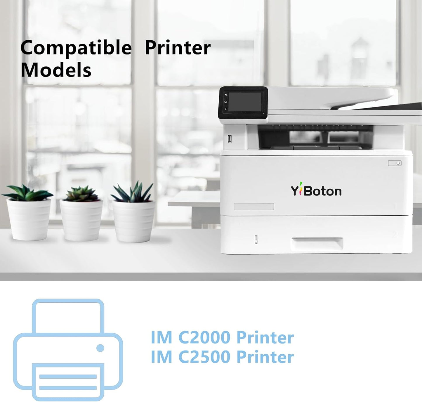 IM C2000 IM C2500 Compatible Toner Cartridge Replacement for Ricoh 842307 842308 842309 842310 for IMC2000 IMC2500 Printer (4 Pack)
