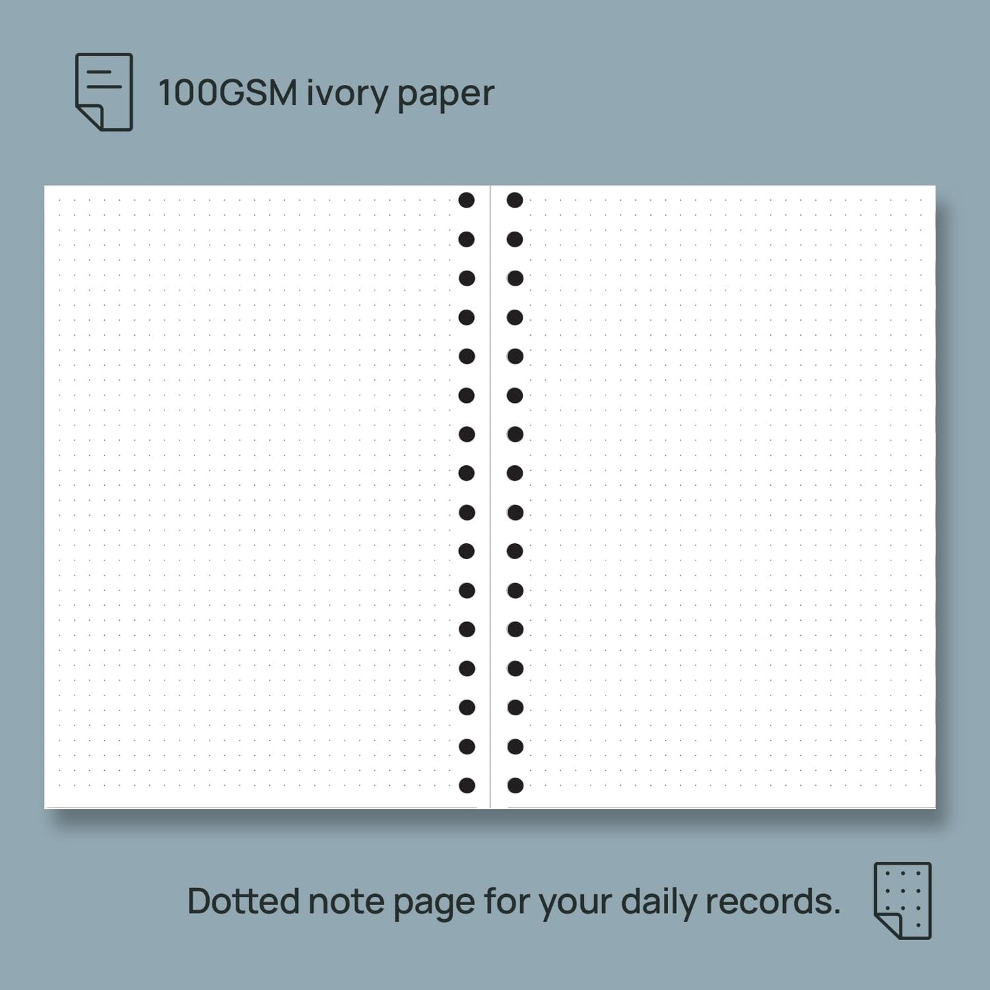 POPRUN Monthly Planner 2026-2027 Spiral Hardcover (6.25'' x 8.5''), 18 Months Calendar (Jan.2026-Jun.2027) - 2 Pages per Month with Dotted Note Pages, Sunday Start, Laminated Tab - Orange