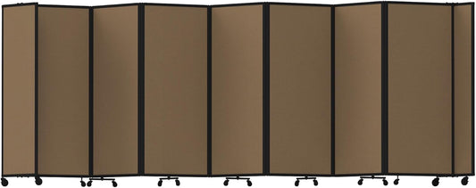 Versare Room Divider 360 Portable Wall Partition | Folding Panels | Large Freestanding Divider | Locking Wheels | Temporary Room Separator - Lumora Desk