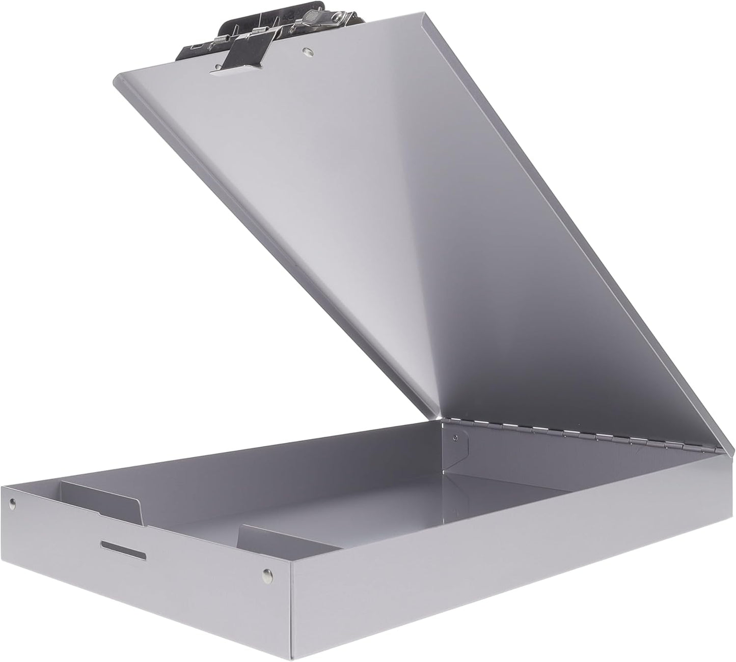 Saunders Recycled Aluminum Redi-Rite Storage Clipboard with Self-Locking Latch – Lightweight, Weather-Resistant Lacquer Finish Stationery Box. Office Products, Silver, Letter