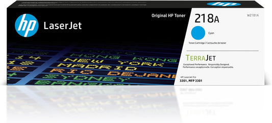 HP 218A Cyan Toner Cartridge | Works with Color Laserjet Pro 3201, MFP 3301 Series | W2181A - Lumora Desk
