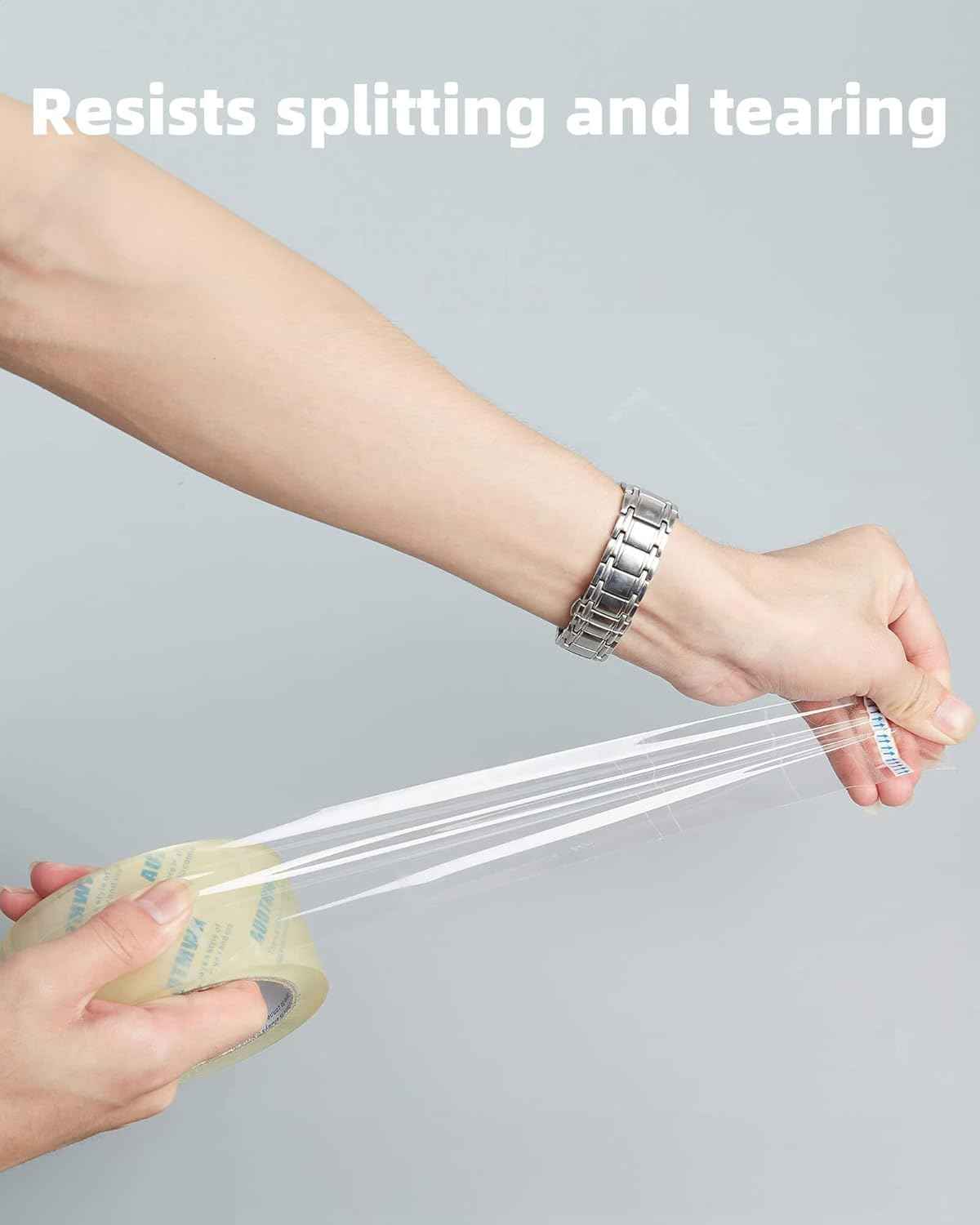 Packing Tape Refills, Clear, Packaging Tape Heavy Duty Designed for Moving, Shipping and Packing, Mailing,1.88" x 60 yds, 2 Rolls
