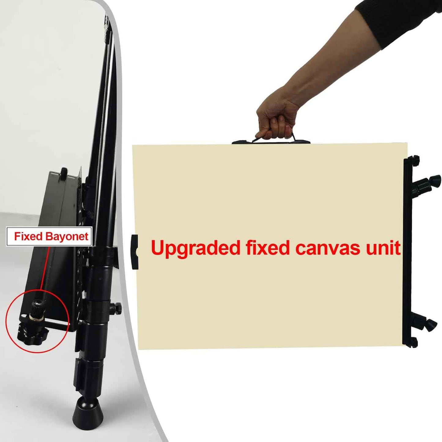 Art Easel for Painting and Display – Adjustable Floor 66 Inch Folding Metal Easel Stand for Sign - Table Top Canvas Stand - Portable Drawing Paint Heavy Duty for Artists Adults Holder or Teen