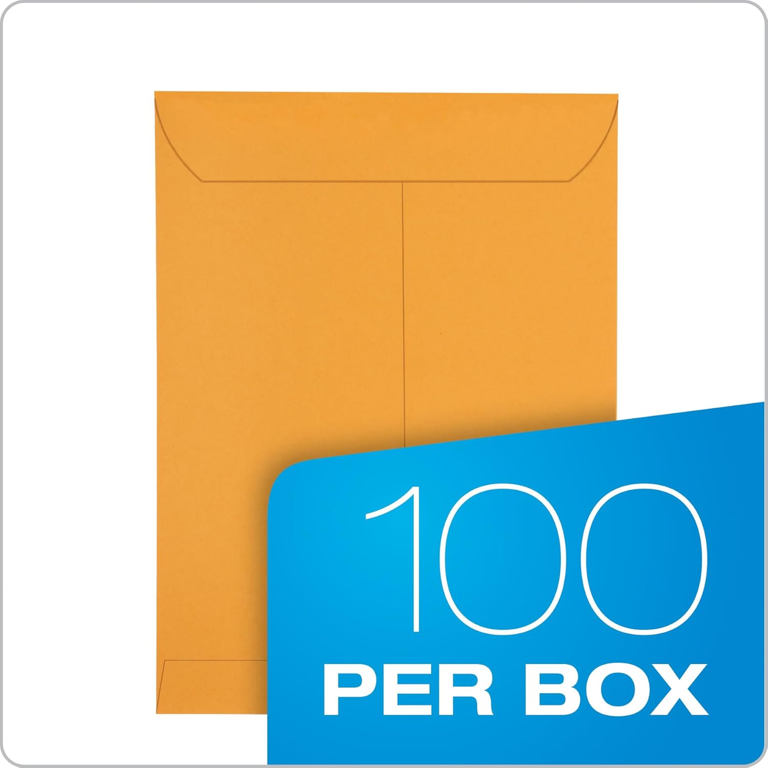 Columbian 9 x 12 Catalog Envelopes with Self Seal Closure, 28 lb Brown Kraft, for Mailing Flat Letter Size Documents or Photos, 100 Per Box (COLO341) - Lumora Desk