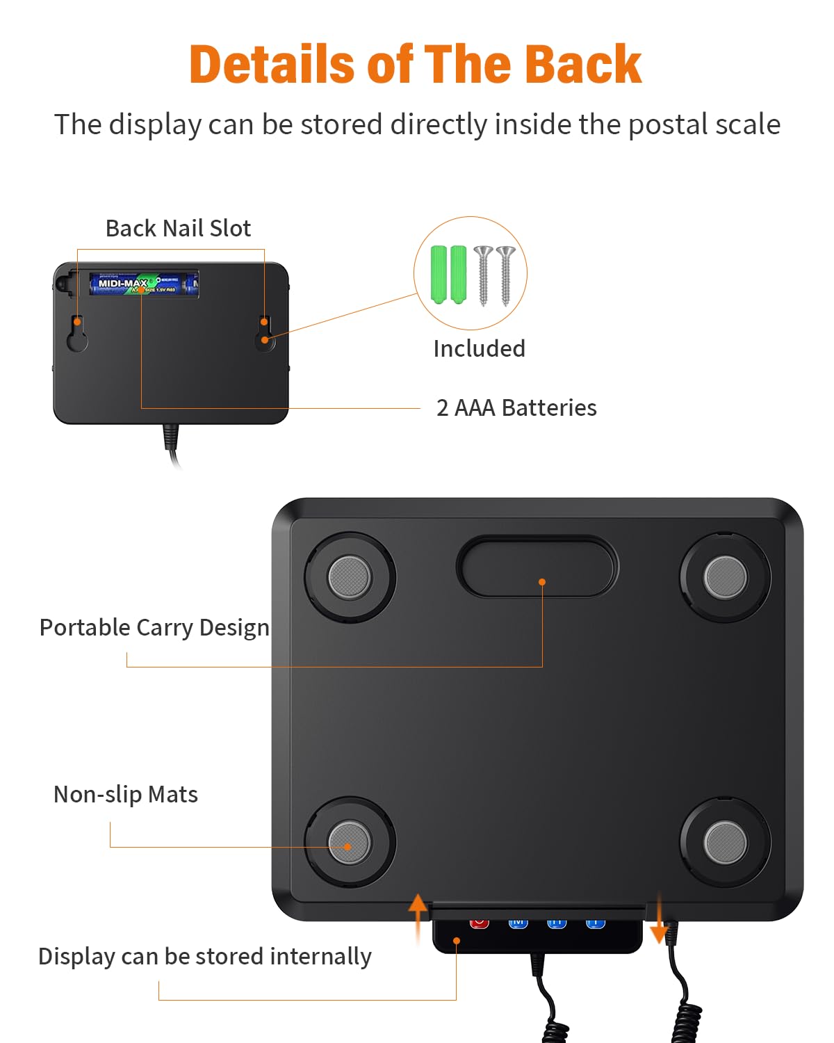 Shipping Scale 0.5oz-440lb High Accuracy Postal Digital Weight Luggage Scale for Packages Warehouse Home Small Business Pet Food Mail - Lumora Desk
