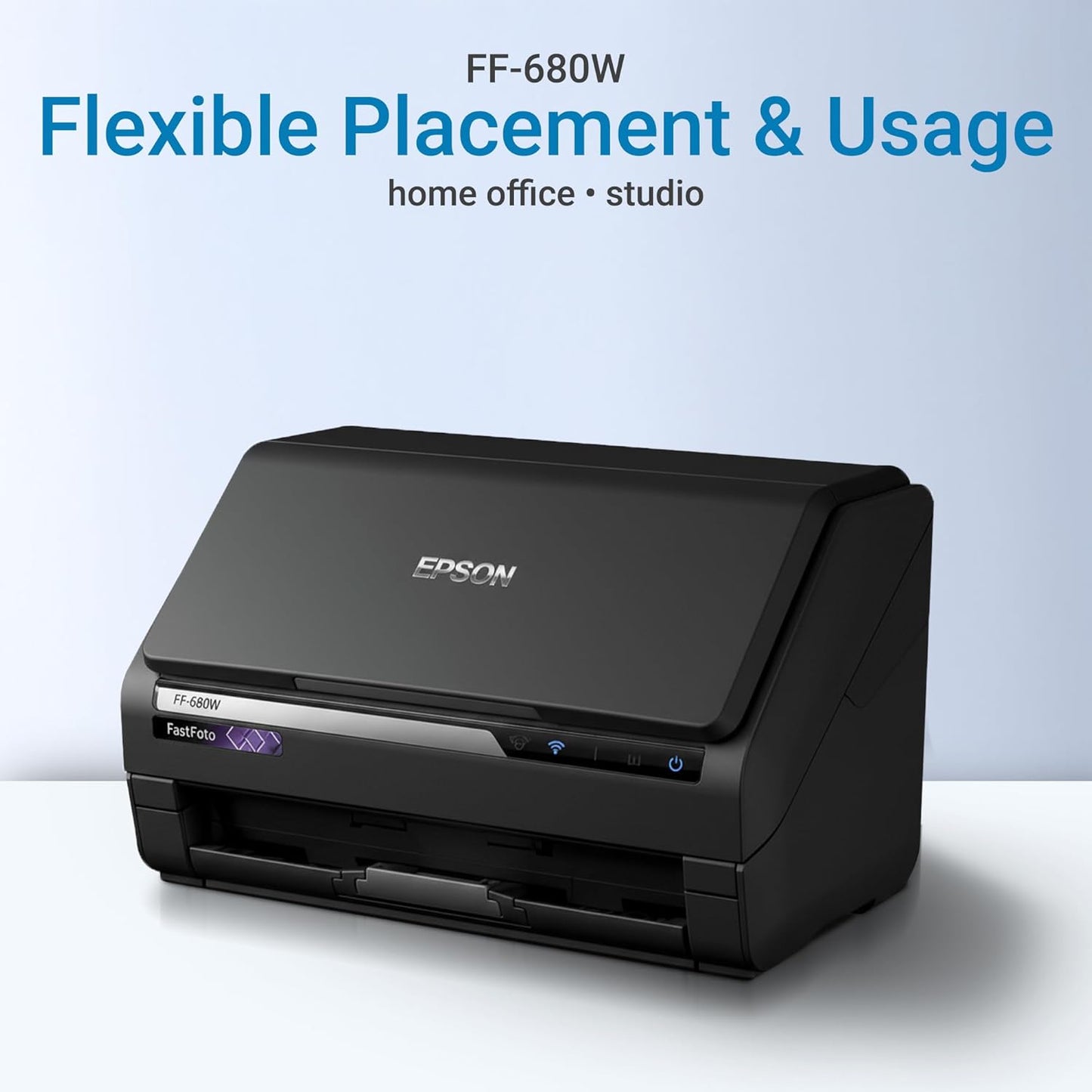 FastFoto FF-680W Wireless High-Speed Photo Scanner for Old Pictures to Digital Fast, Batch Photo Scanner with Feeder, Duplex Document Scanner with OCR, 600 DPI