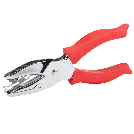 Hole Puncher,1/4 Inch Diameter of Heart Shape Hole,Handheld Single Paper Hole Punch with Red Soft Grip Handle for Binder, Scrapbooking, Cards, Paper Crafts (Heart Hole)