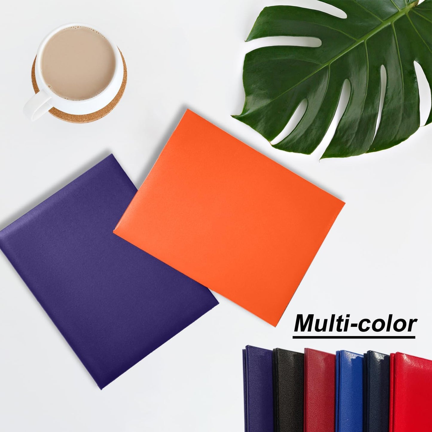 Certificate Holders 8.5"x11" Graduation Diploma Cover Document Leather Folders,Orange-20 Pack