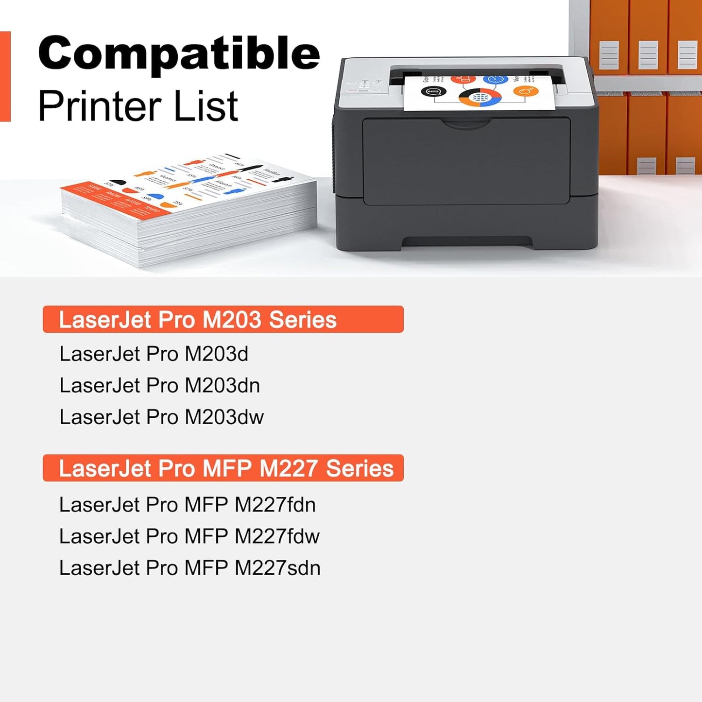 v4ink Compatible 30A CF230A Toner Cartridge Replacement for HP 30A 30X CF230A Toner Cartridge Black Ink for HP Pro M203d M203dn M203dw M227fdn M227fdw M227sdn Printer (4Pack Newest Version)