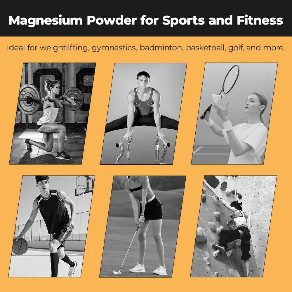 Athletic Gymnastic Powder Chalk Block, Premium Sport Hand Chalk, Consists of 8 Blocks, Gymnastics, Weightlifting, Rock Climbing,1Lb (8 Blocks x 2oz)
