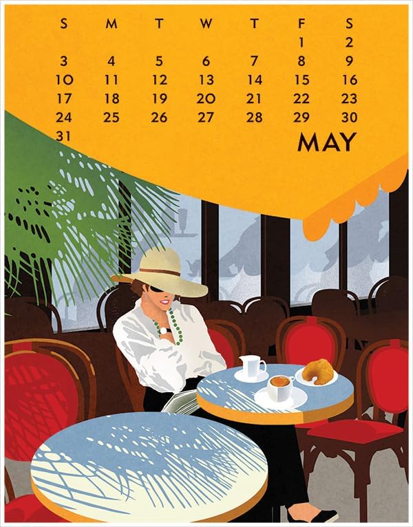 Linnea Design 2026 Desktop Calendar 5 x 7" Artwork by Johanna Riley