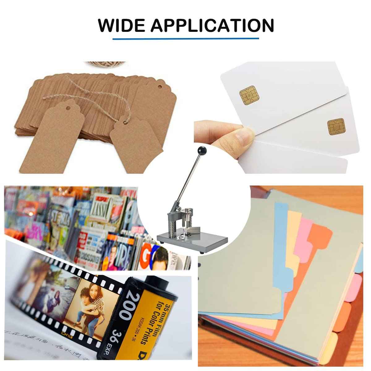 Yorkmills Corner Rounder Cutter Machine Paper Corner Punch, R6mm R10mm 1.2”/ 30mm Thickness Heavy Duty Commercial Card Cutter with Paper Holding Device for Office Business