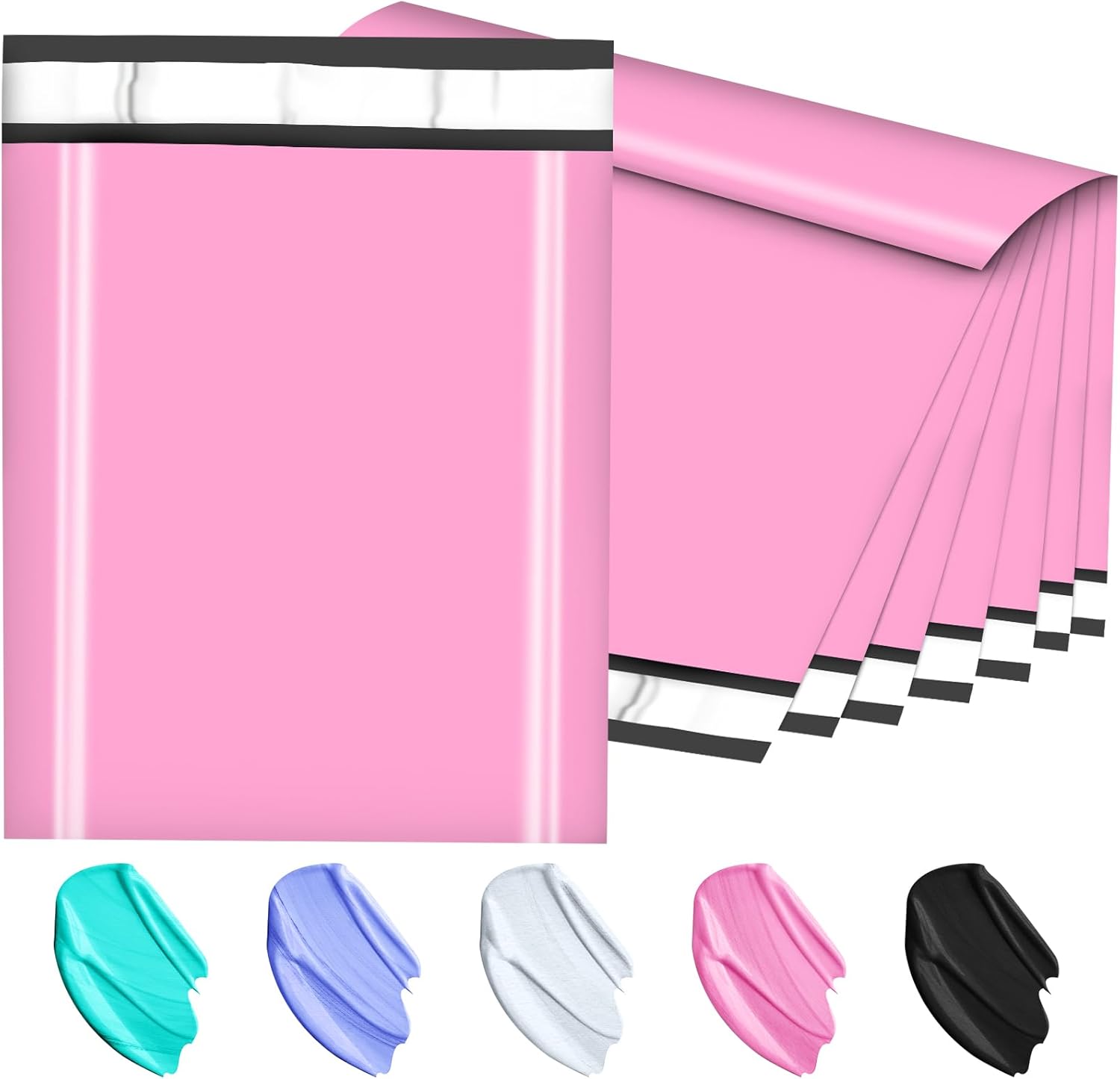 Poly Mailers 14.5x19, Large Poly Mailers 100 Pack, Shipping Mailers with Self Seal Adhesive, Waterproof and Tear-Proof Mailers Poly Bags for Small Business (Sakura Pink） - Lumora Desk