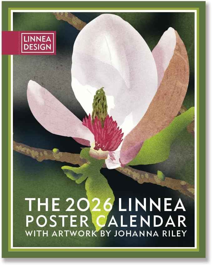 Linnea Design 2026 Poster Calendar 11 x 14" Artwork by Johanna Riley