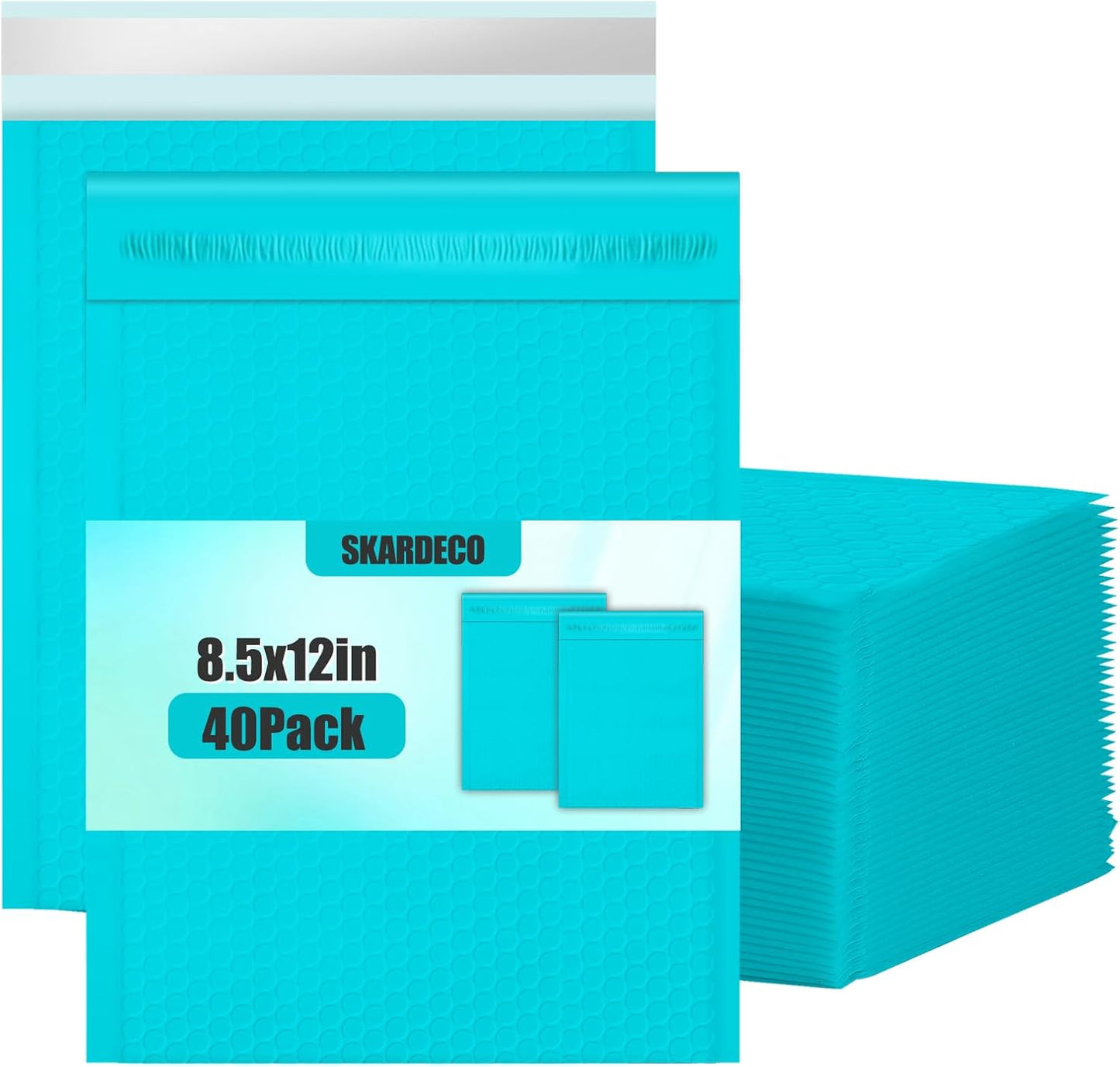 Bubble Mailers 8.5x11inch 40Pack Teal Bubble Mailers Self-Seal Padded Mailing Envelopes Bubble Opaque Padded Mailer for Small Businesses to Package and Mail Jewelry Cosmetics#2 - Lumora Desk