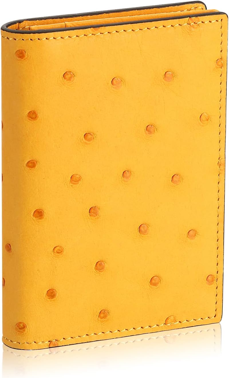 Leather Business Card Case Holder for Men & Women, Italian Calfskin