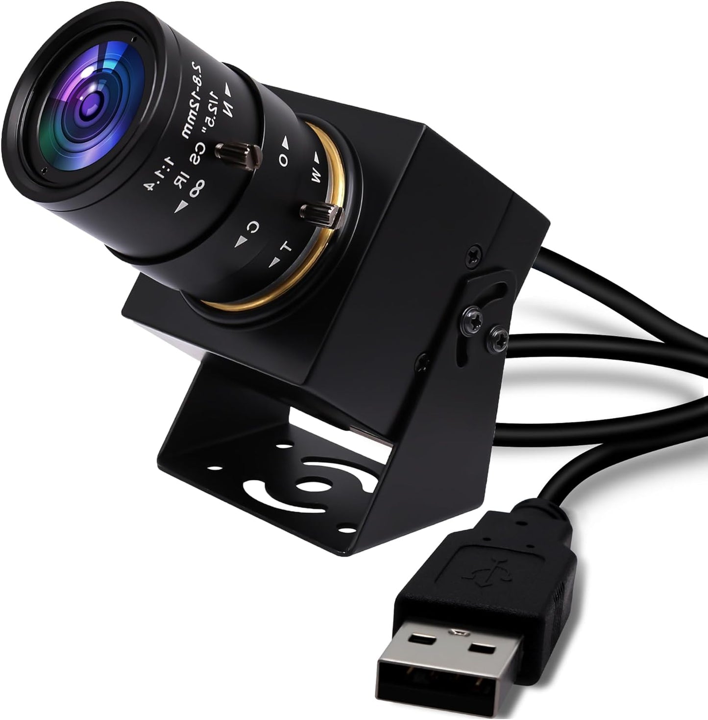 SVPRO Global Shutter USB Camera - 1200P 90FPS High Speed with 2.8-12mm Zoom Lens, Manual Focus Close-up Webcam for Golf Swing, Industrial Camera - USB Plug and Play