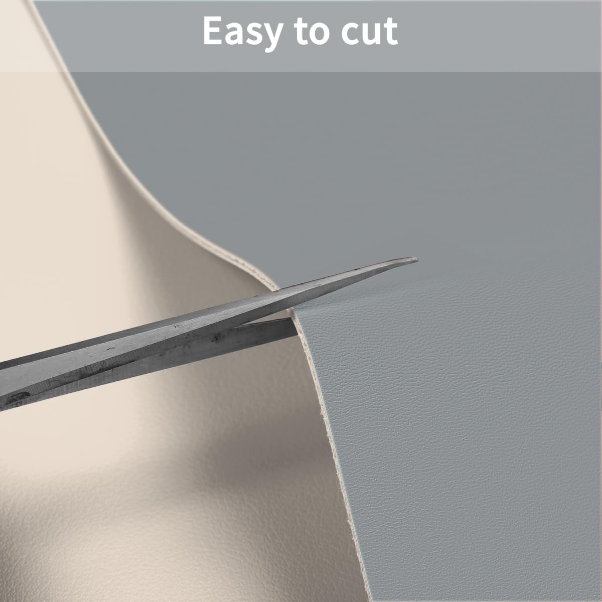Leather Table Cover,1.8mm Thick,42x96 Inch Table Protector,Table Protector for Dining Room Table,Dining Table Cover,Table Cover Protector.(Off White+Light Gray,42x96)