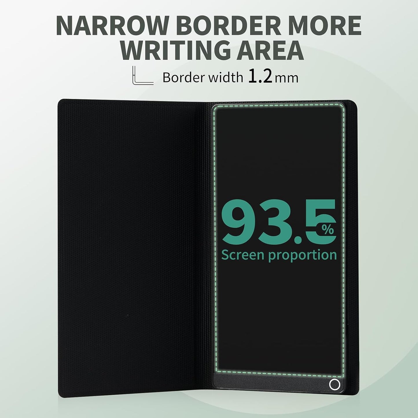 LCD Writing Tablet for Adults: 6.5 Inch with Leather Case Full Screen Reusable Digital Notepad Portable Use for Office Study Teaching