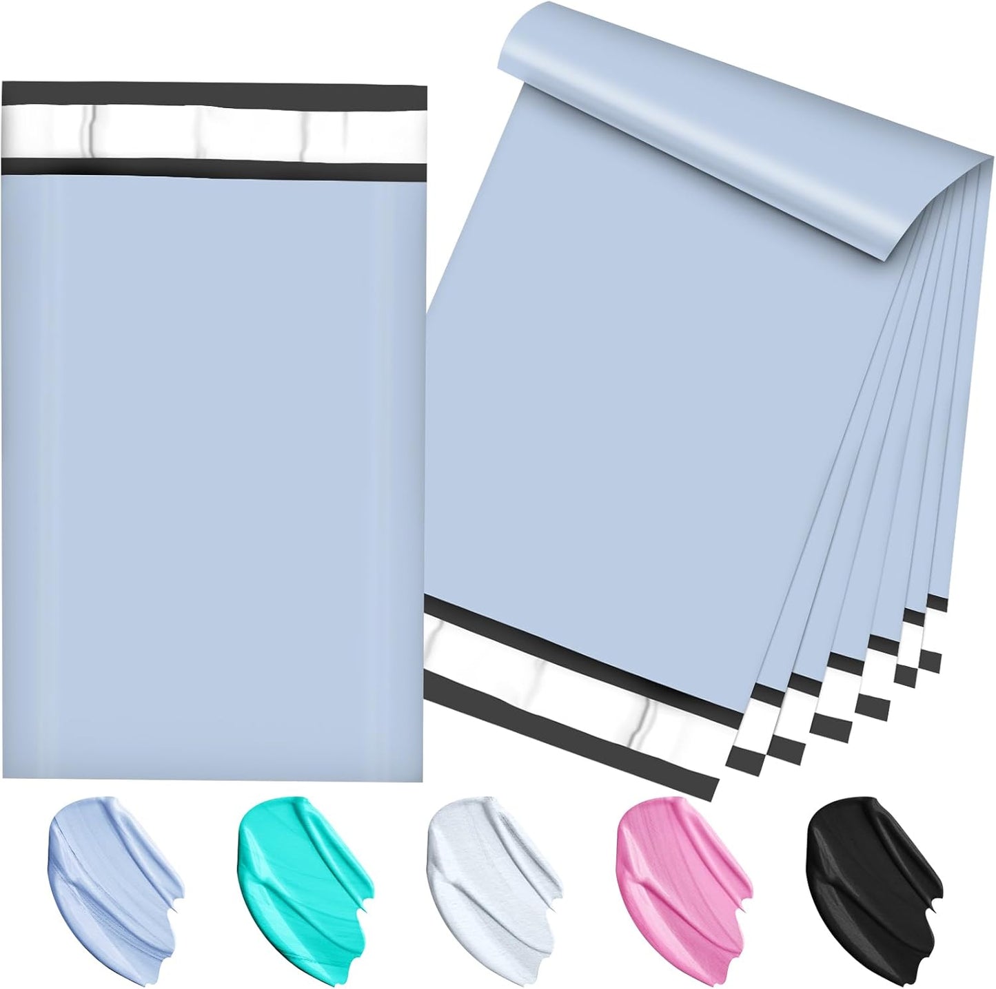 120PC Poly Mailers 6x9 Inch Light Blue Mailing Envelopes Bags Shipping Bags with Self Adhesive Waterproof and Tear-Proof Postal Bags - Lumora Desk