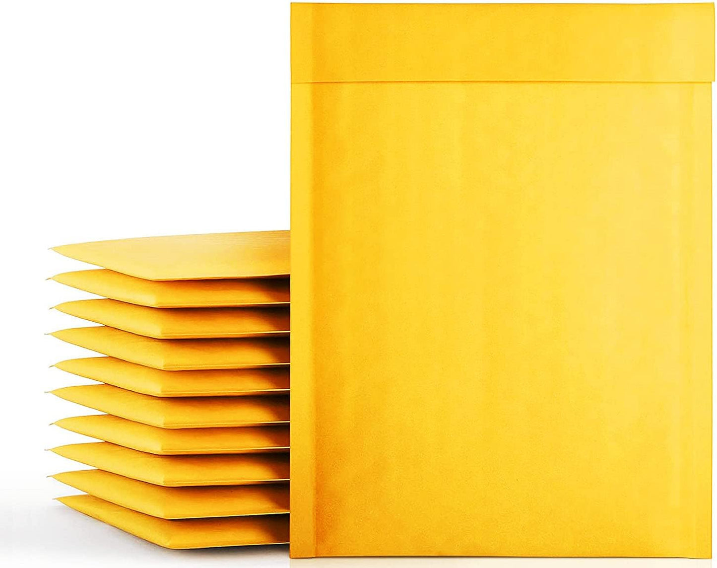packbabol Kraft Bubble Mailers 6x10 Inch 50 Pcs,Small Self-Sealing Mail Shipping Bags,Yellow Padded Envelopes #0 - Lumora Desk