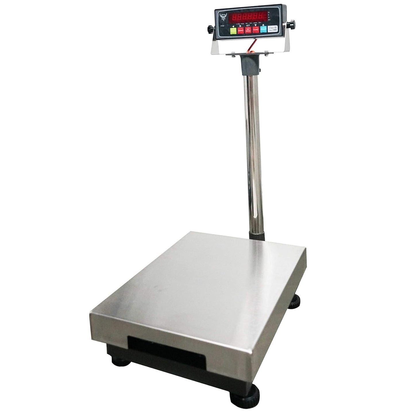 Stainless Steel Bench Scale, Commercial Digital Weighing Scale/Postal Scale/Shipping Scale, 600×0.02lb Capacity (12"x 16") - Lumora Desk
