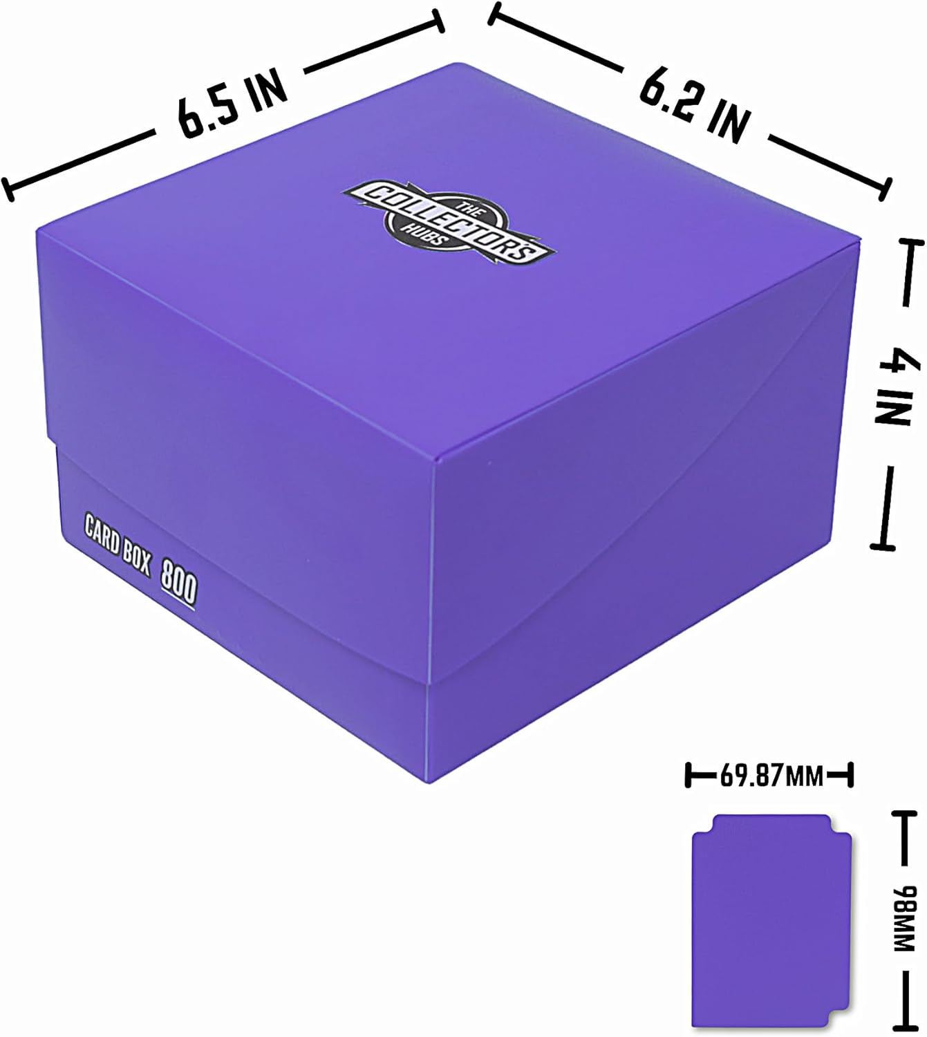 Trading Card Storage Box 800 - Teal | Card Box 800+ holds standard 35pt cards | 4-in-1 Compartments| Strong Double Wall Design | 8 dividers | Sports - Baseball Card Deck Box - Teal
