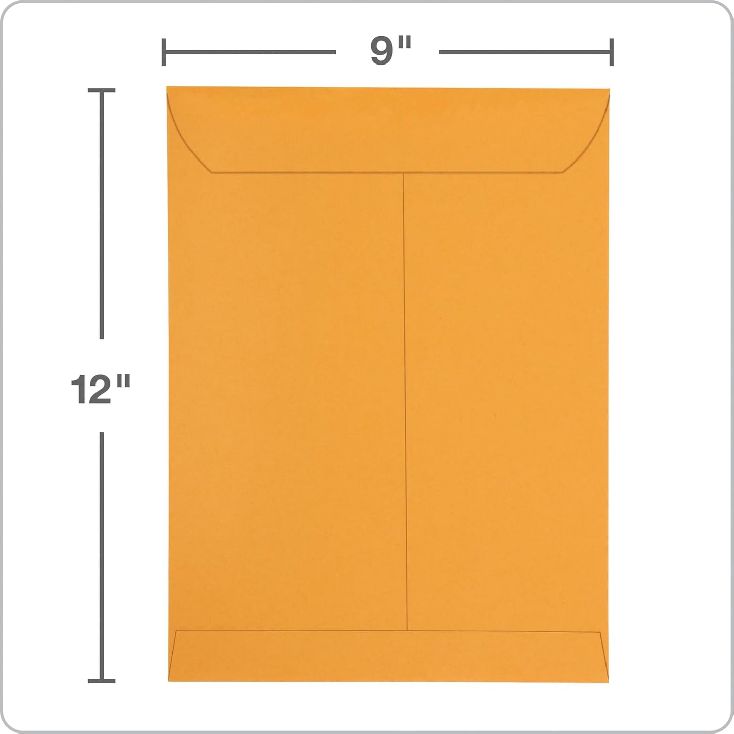 Columbian 9 x 12 Catalog Envelopes with Self Seal Closure, 28 lb Brown Kraft, for Mailing Flat Letter Size Documents or Photos, 100 Per Box (COLO341) - Lumora Desk