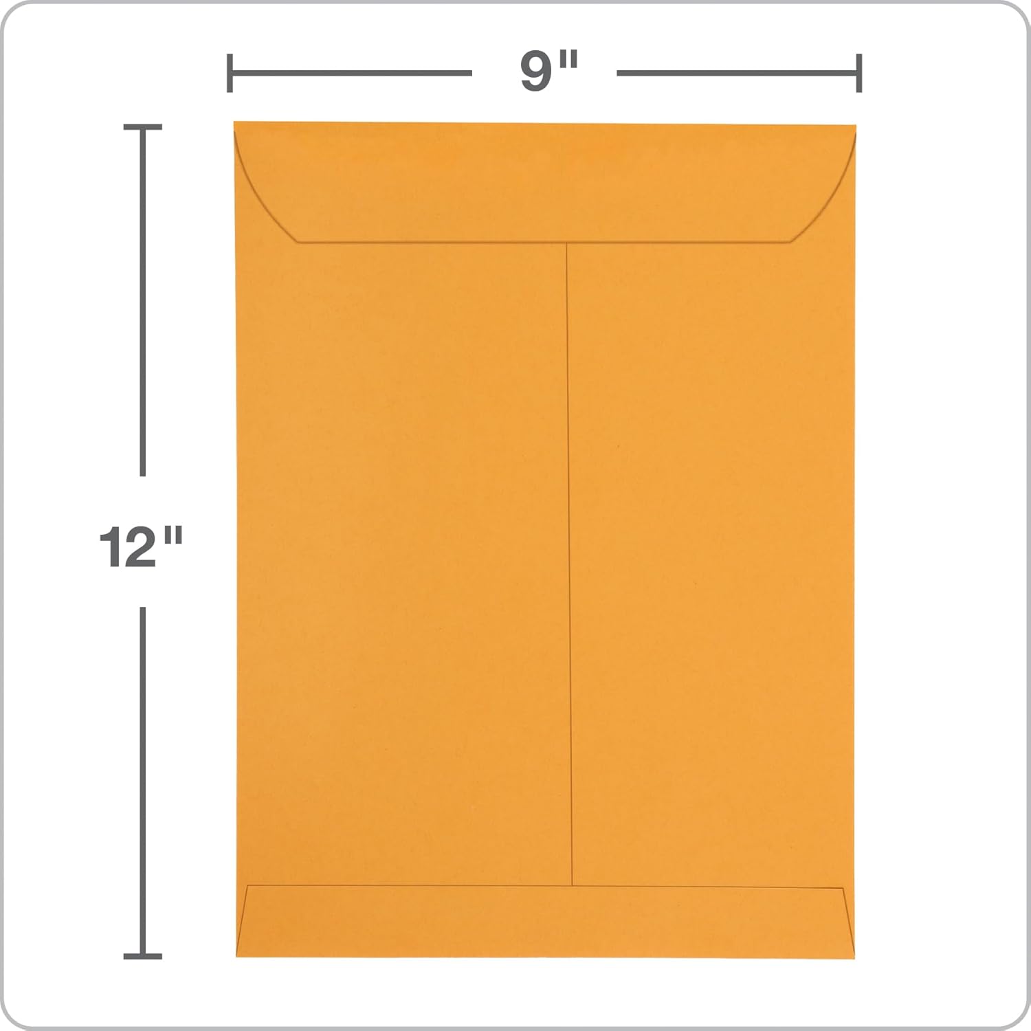 Columbian 9 x 12 Catalog Envelopes with Self Seal Closure, 28 lb Brown Kraft, for Mailing Flat Letter Size Documents or Photos, 100 Per Box (COLO341) - Lumora Desk
