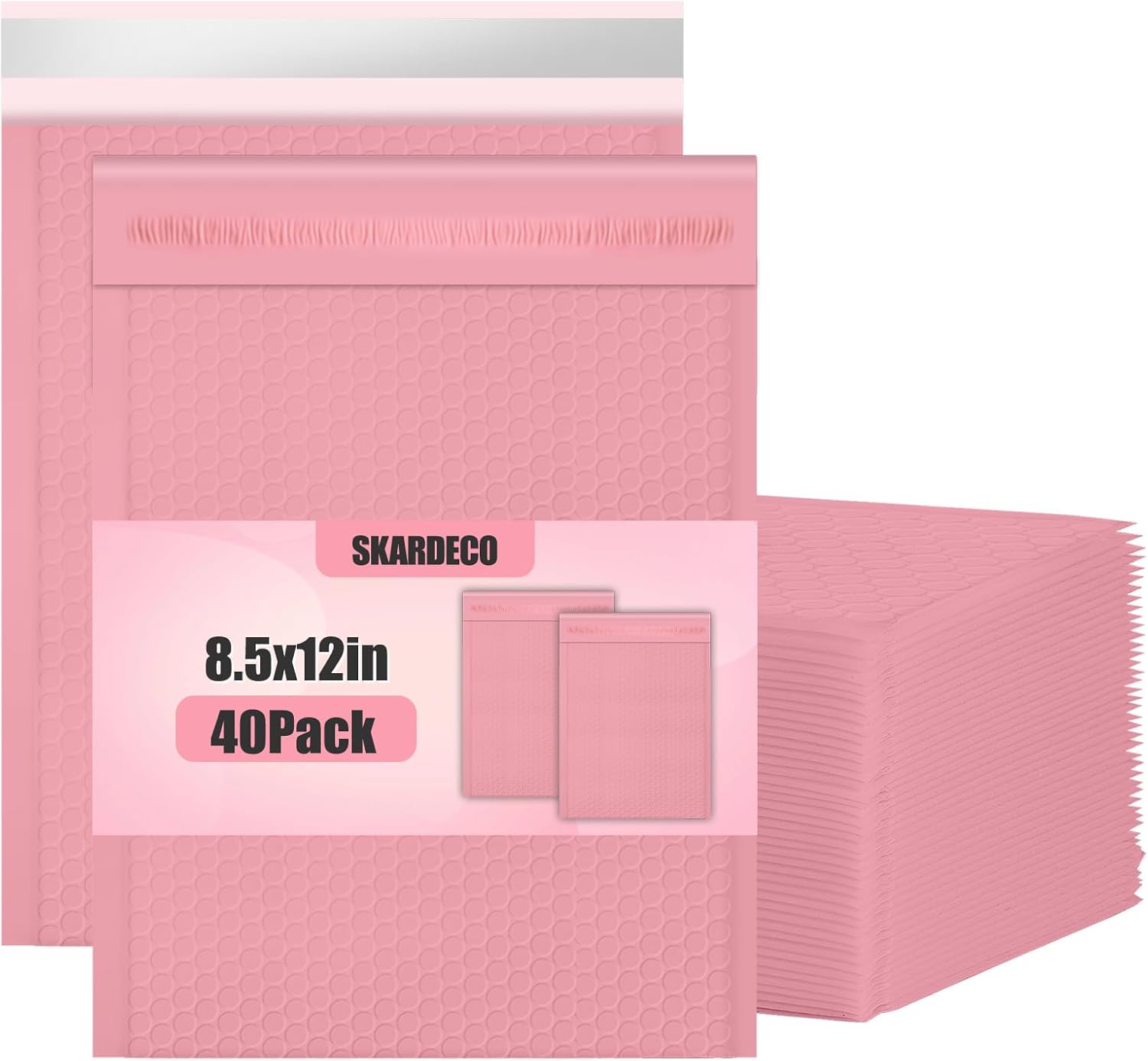 Bubble Mailers 8.5x11inch 40Pack Pink Bubble Mailers Self-Seal Padded Mailing Envelopes Bubble Opaque Padded Mailer for Small Businesses to Package and Mail Jewelry Cosmetics#2 - Lumora Desk