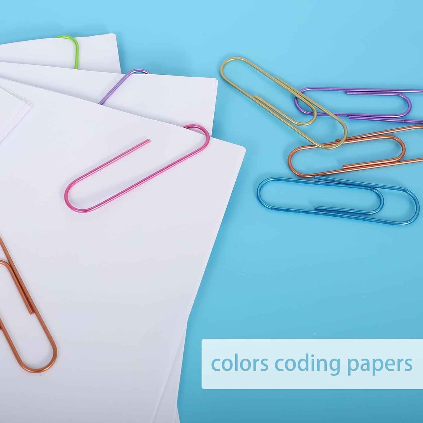 Ufmarine 42 Pcs Jumbo Paper Clips, Extra Large Pape Clips 4 inch, Giant Paperclips for Office