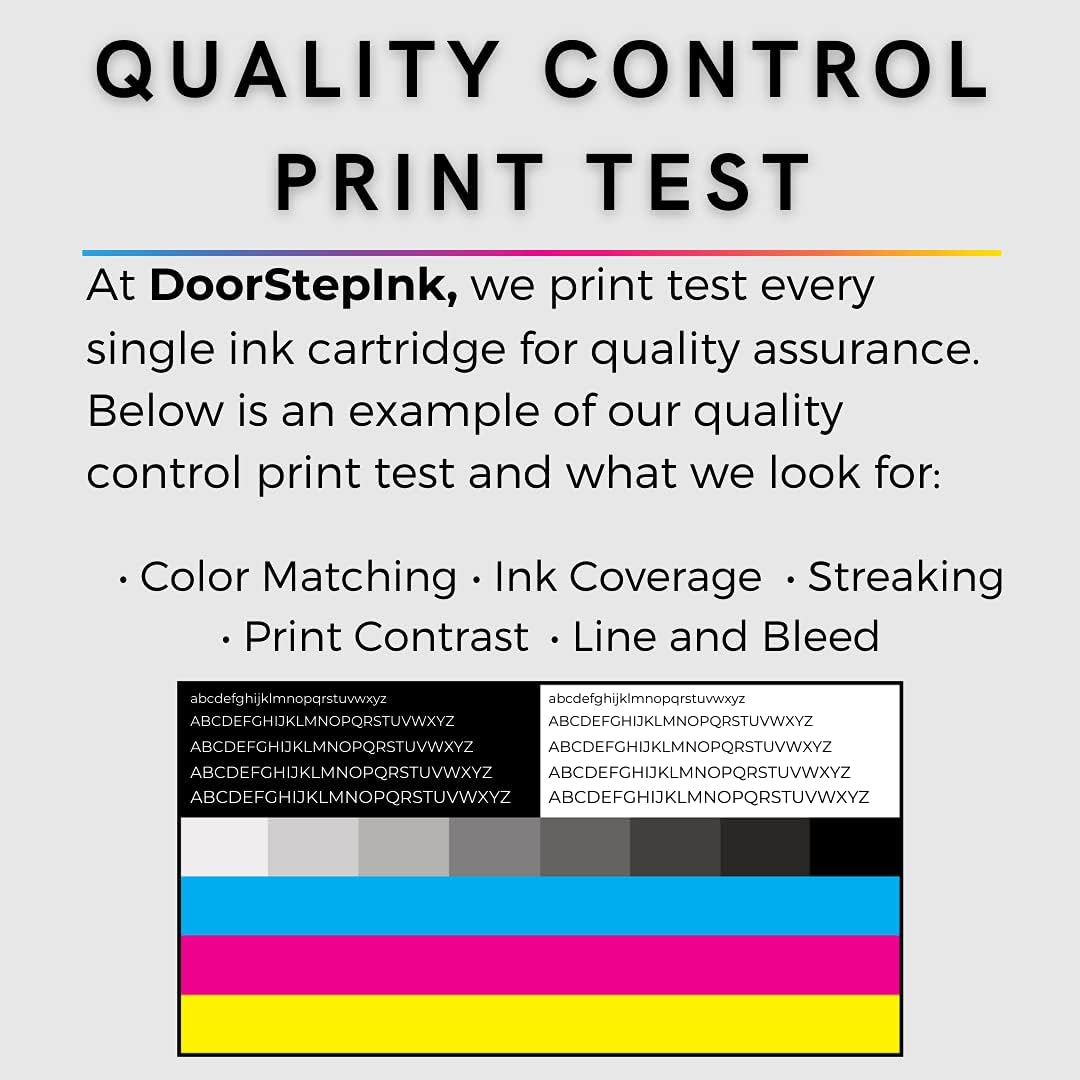 DoorStepInk Remanufactured in The USA Ink Cartridge Replacements for HP 63XL 63 XL 2 Black F6U64AN 1 Color F6U63AN for HP Envy 4523 4524 4516 HP Officejet 5255 5258 3834 HP DeskJet 2136 3638 3637
