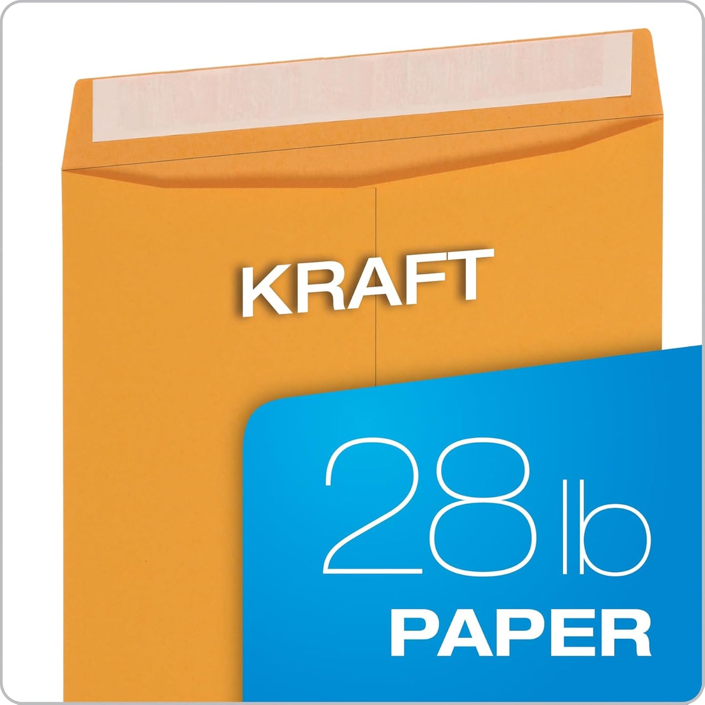 Columbian 10 x 13 Catalog Envelopes with Self Seal Closure, 28 lb Brown Kraft, for Mailing Flat Letter Size Documents or Photos, 100 Per Box (COLO335) - Lumora Desk
