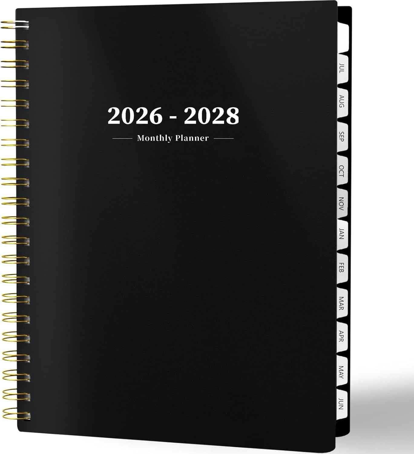 2026-2028 Monthly Planner - 2 Year Monthly Planner Calendar 2026-2028, Jul 2026 - Jun 2028, 8.5" x 11", 24 Months, Spiral-Bound, Tabs, Holidays, Notes, Ideal for School Office Home Planning