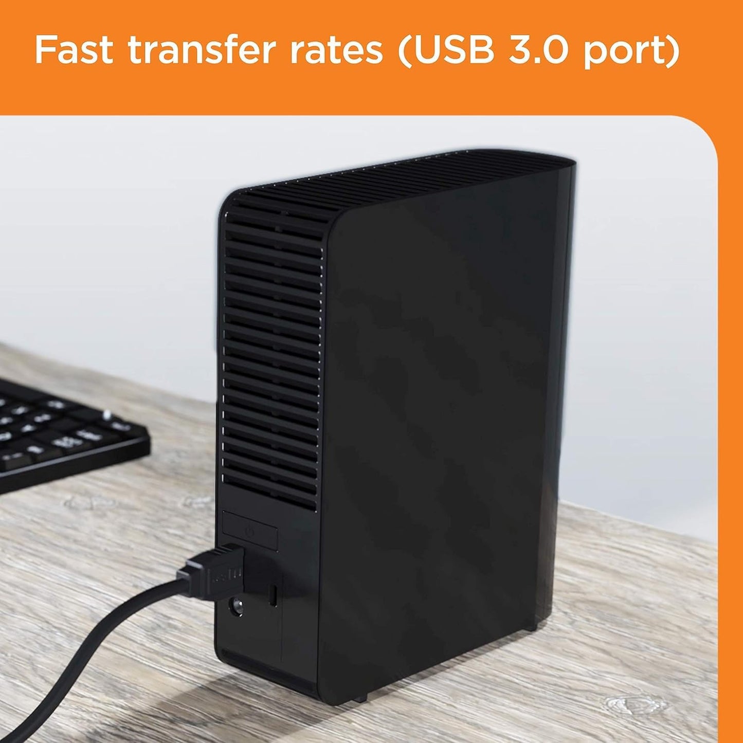 Western Digital 26TB Elements Desktop External Hard Drive, USB 3.0 External Hard Drive for Plug-and-Play Storage - WDBWLG0260HBK-NESN