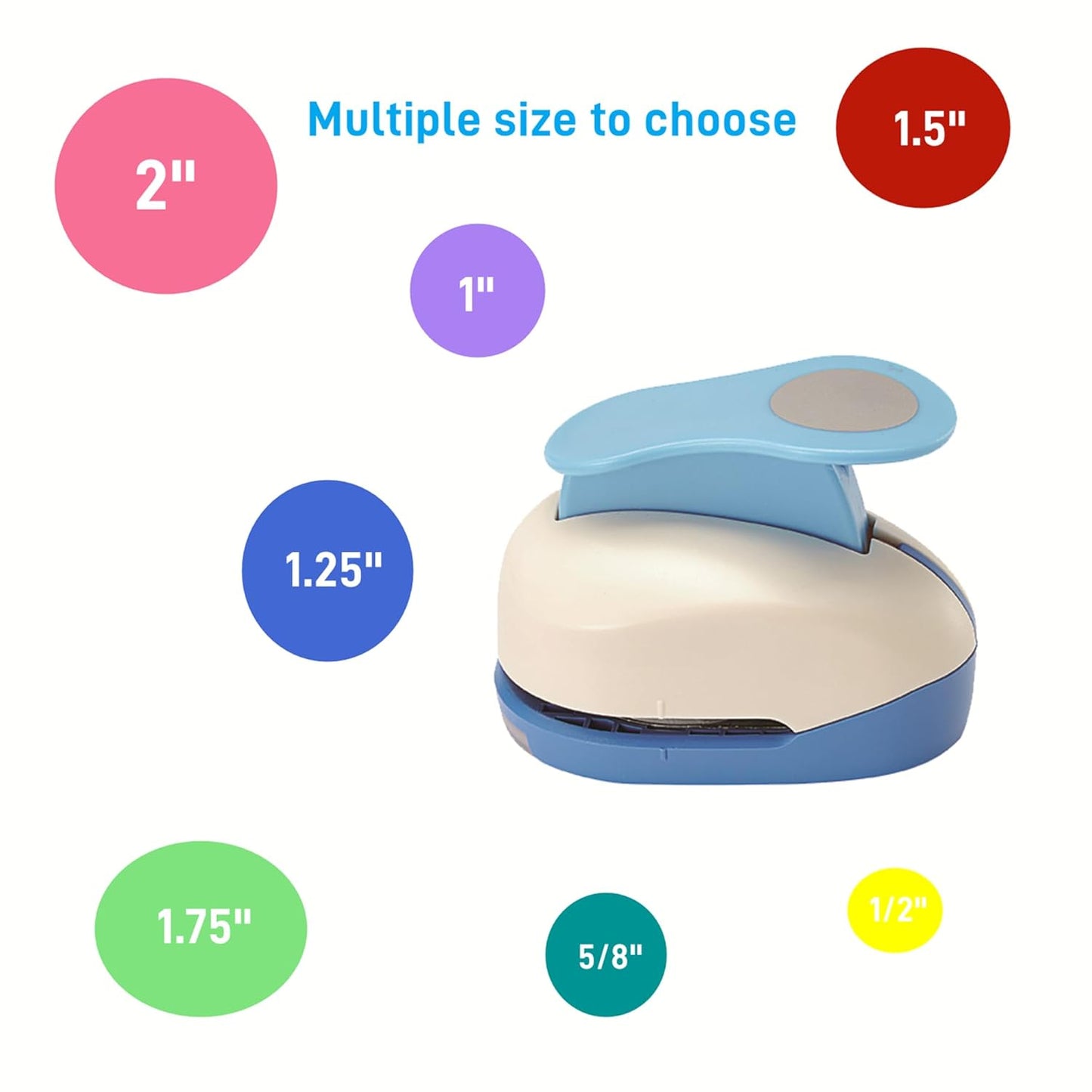 1/2 Inch Circle Punch 12mm Circular Cutter Tool Circle Hole Punch Handmade Paper Craft Lever Punches for Paper Crafts DIY Handmade Crafting Scrapbooking,Cardstock,Greeting Cards Arts Fun Projects