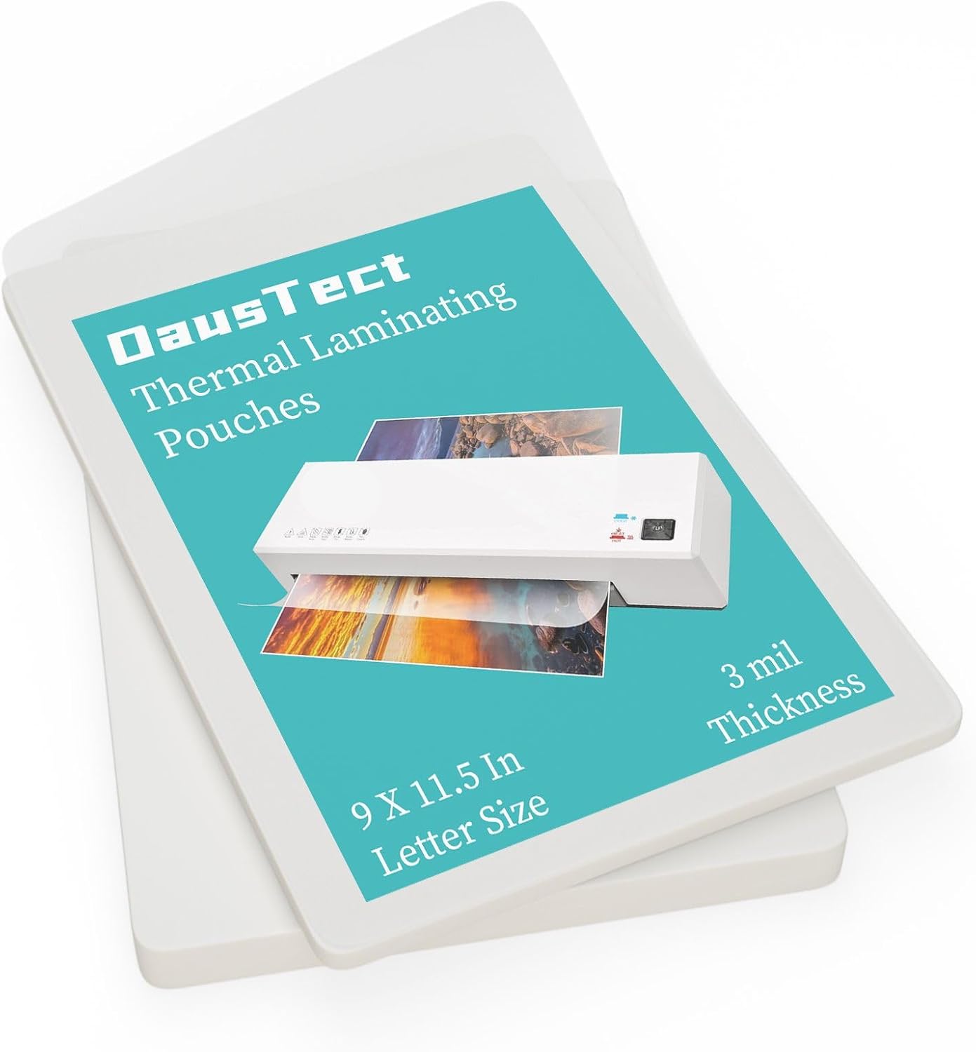 OausTect Thermal Laminating Pouches 3 mil, Clear 9 x 11.5 Inch Laminating Sheet Paper for Thermal Laminator, Holds 8.5 x 11 Inch Letter Size Sheets Lamination Sheet (200 Pack)