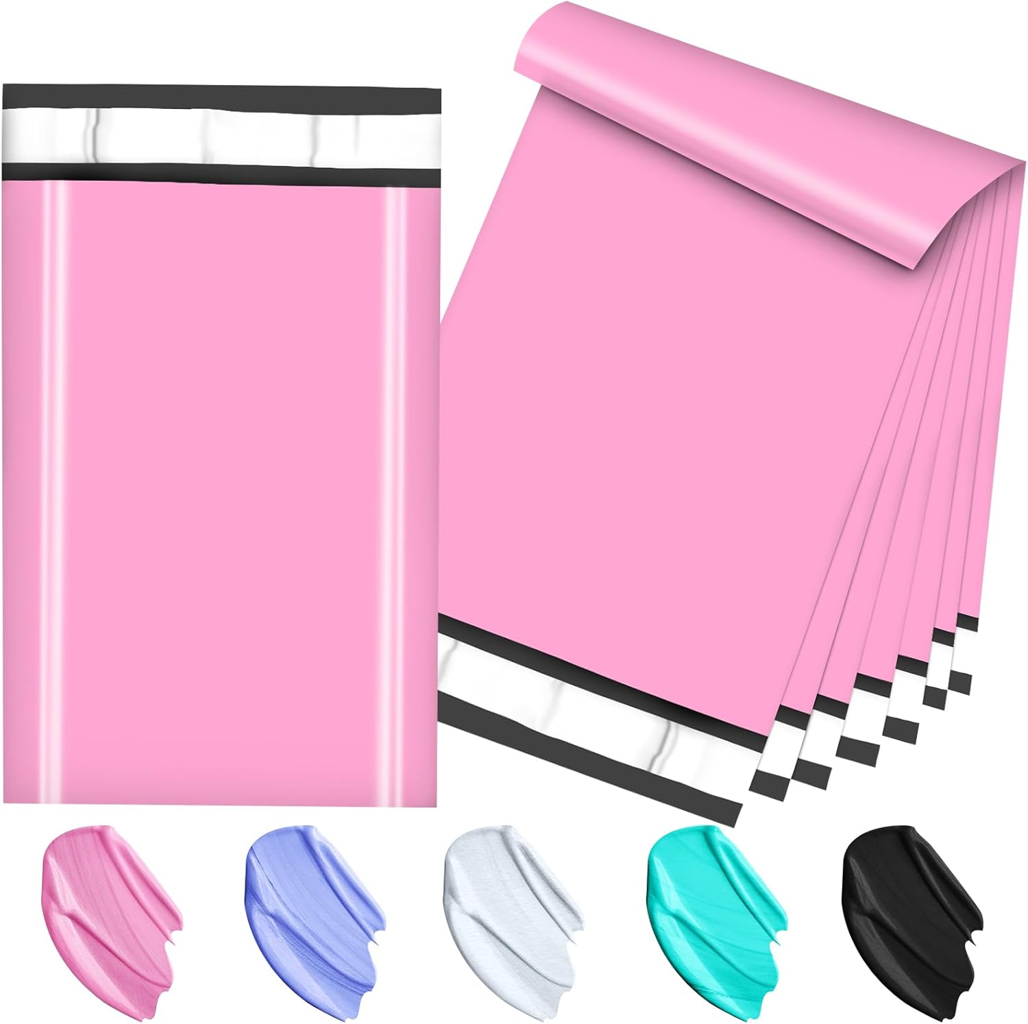 120PC Poly Mailers 6x9 Inch Pink Mailing Envelopes Bags Shipping Bags with Self Adhesive Waterproof and Tear-Proof Postal Bags - Lumora Desk