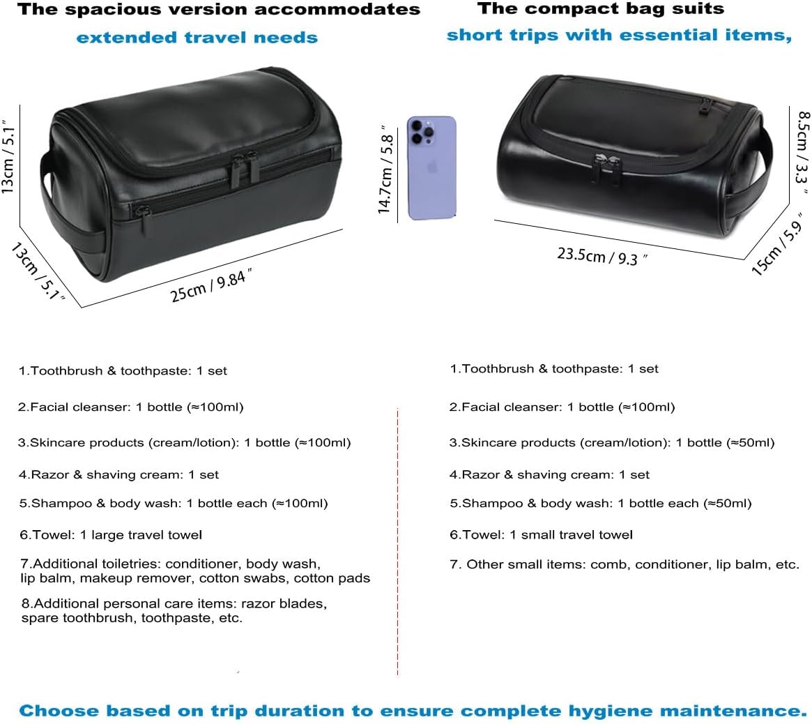 Personalized Small Toiletry Bag for Men,Minimalist Travel Toiletry Organizer Dopp Kit Water-resistant Makeup Bag for Travel Essentials,Travel Gifts For Men Unique
