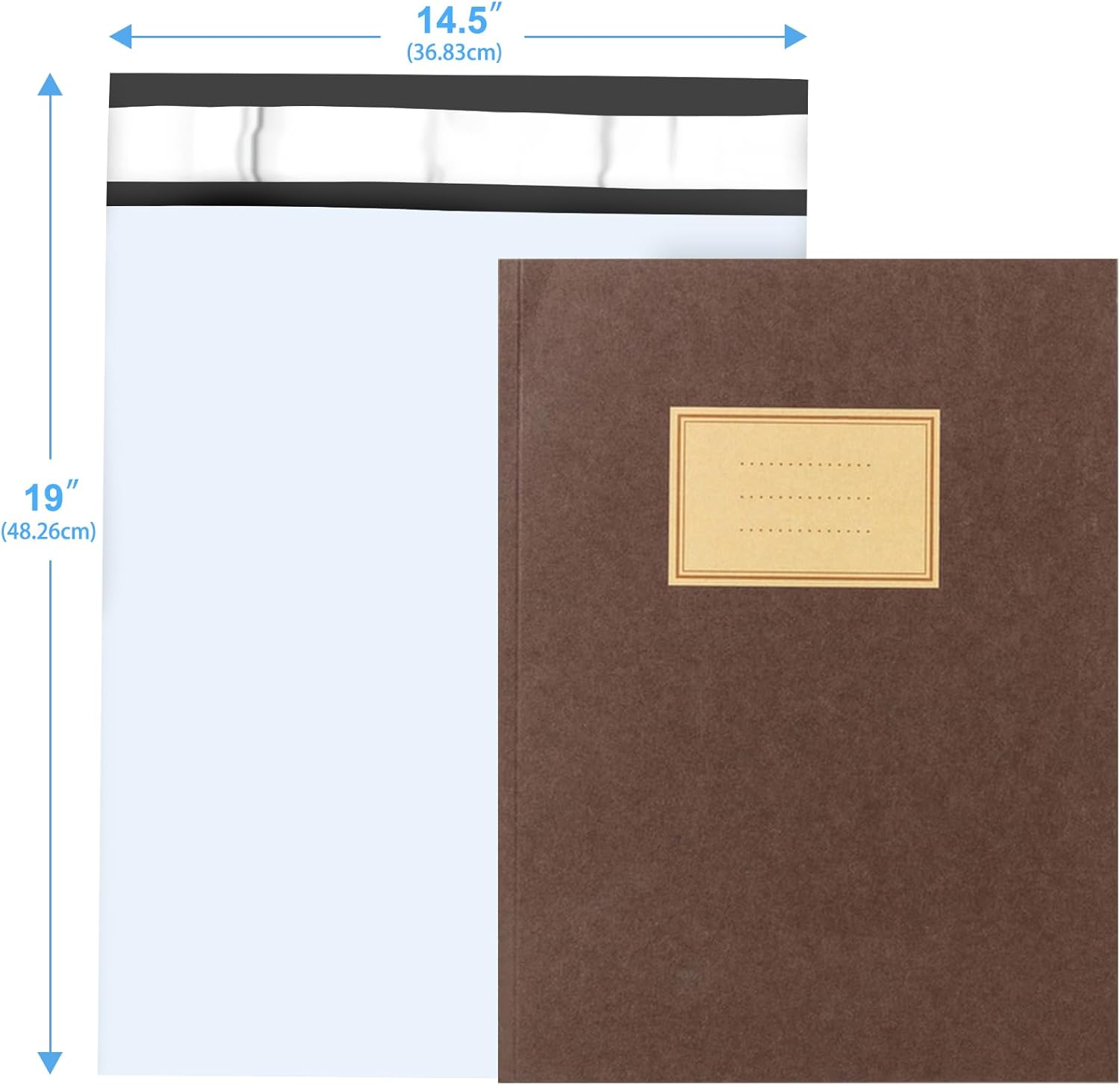Poly Mailers 14.5x19, Large Poly Mailers 100 Pack, Shipping Mailers with Self Seal Adhesive, Waterproof and Tear-Proof Mailers Poly Bags for Small Business (White） - Lumora Desk