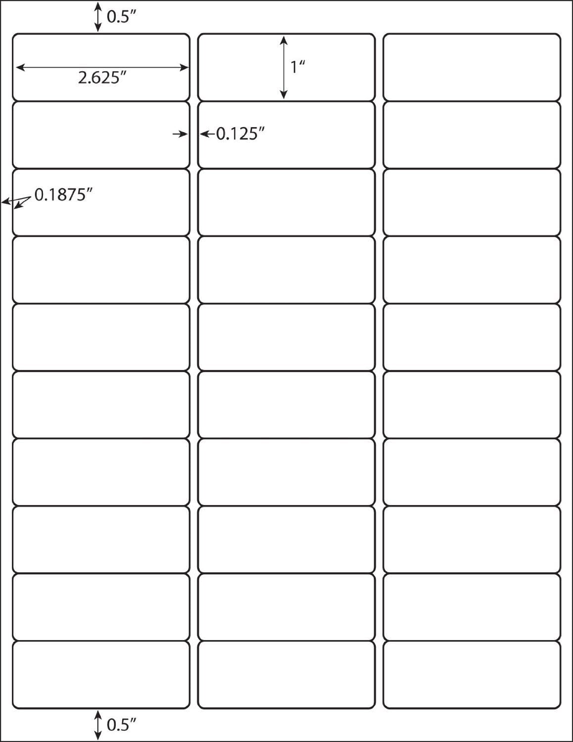 30 UP Address Labels for Inkjet Printers 1" x 2-5/8", Pack of 4500 Labels - Lumora Desk