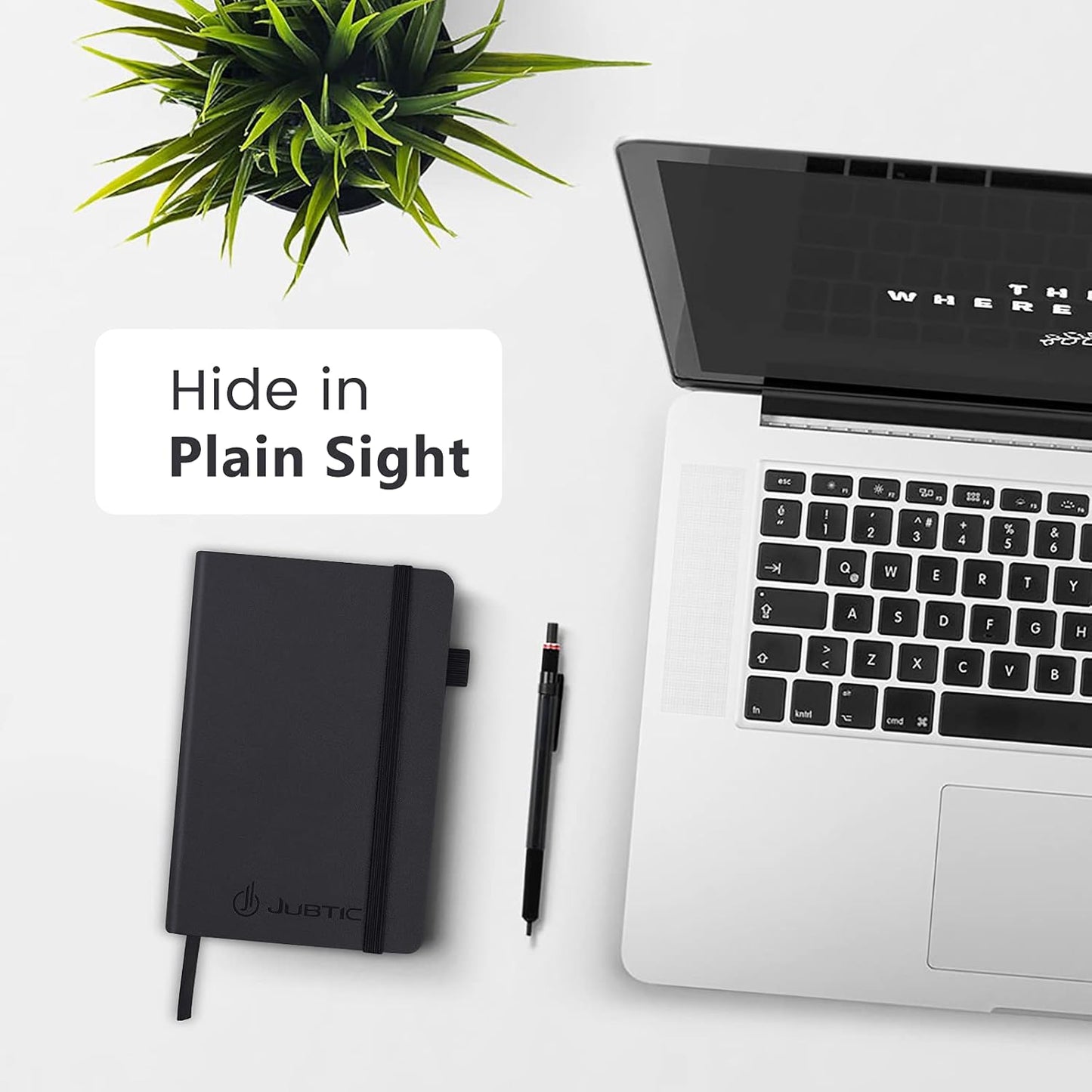 JUBTIC Password Book with Alphabetical Tabs Small Password Keeper with Inner Pocket Record Log in Internet Address Password Notebook Journal Hardcover Password Organizer for Home Office, Black