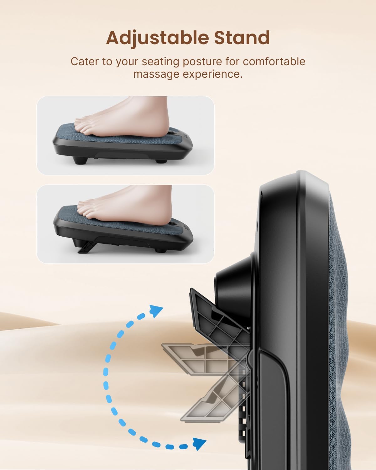 RENPHO FSA Shiatsu Foot Massager with Heat, Father Day Gifts for Husband, Foot-Enabled On/Off Pressure Trigger for Easy Use, Deep Kneading for Neuropathy & Plantar Fasciitis Relief, Fits Under Sofa