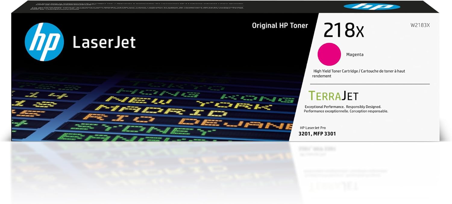 HP 218X Magenta High-Yield Toner Cartridge | Works with Color Laserjet Pro 3201, MFP 3301 Series | W2183X - Lumora Desk