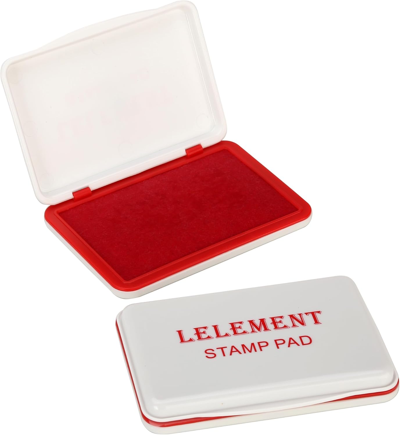 Ink Pads for Stamps | Red Ink Stamp Pad | Rubber Stamps Ink Pad - Premium Quality Felt Pad for Stamps | Stamp Pads | Medium Size