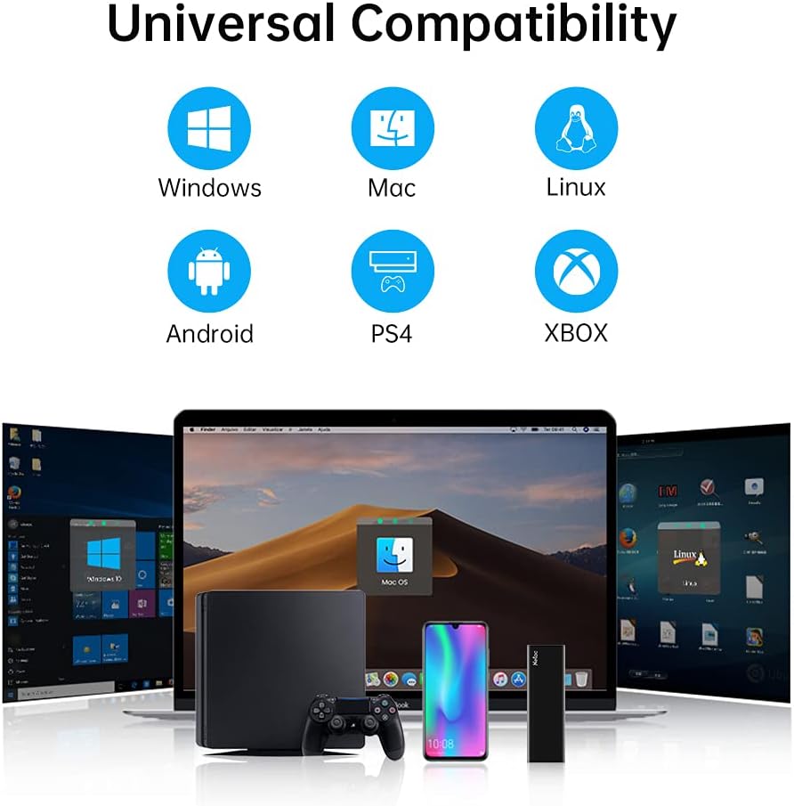 Netac 250GB Portable SSD USB 3.2 Gen 2 (10 Gbps, Type-C) External Solid State Drive Backup Slim Portable Drive for File Storage/Business Travel Essential, Rapid Read & Write Low Noise, Zslim