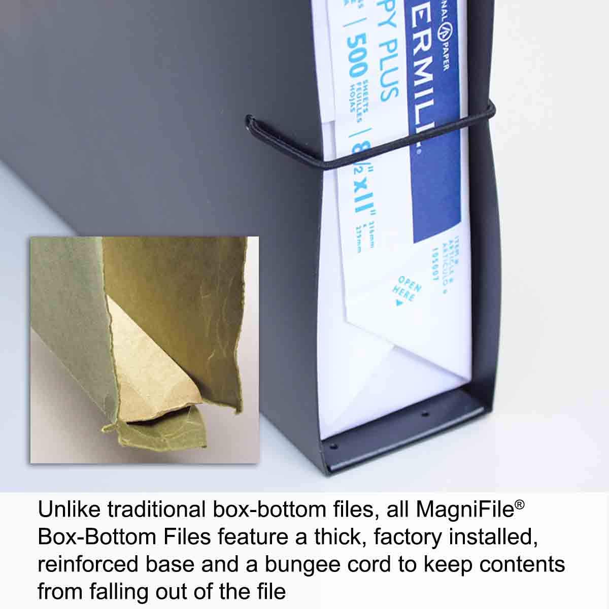 Ultimate Office MagniFile Extra-Capacity Hanging File Folders, 2" Box-Bottom, Letter Size, Feature Wrap-Around Bungee Security Cord (Set of 8)