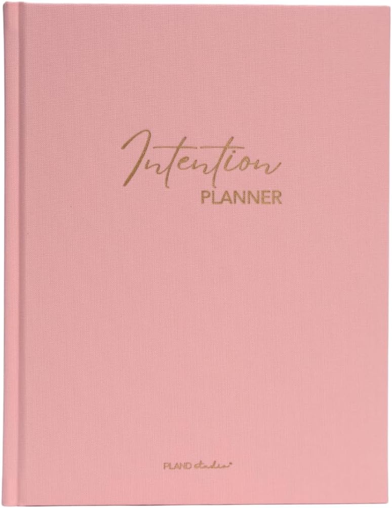 Pland Studio 90-Day Planner – Undated Daily Goal Journal for Women | Blush Rose Hardcover with Habit Tracker, Vision Board, Gratitude & Meal Planner | Self-Care & Productivity Journal Notebook