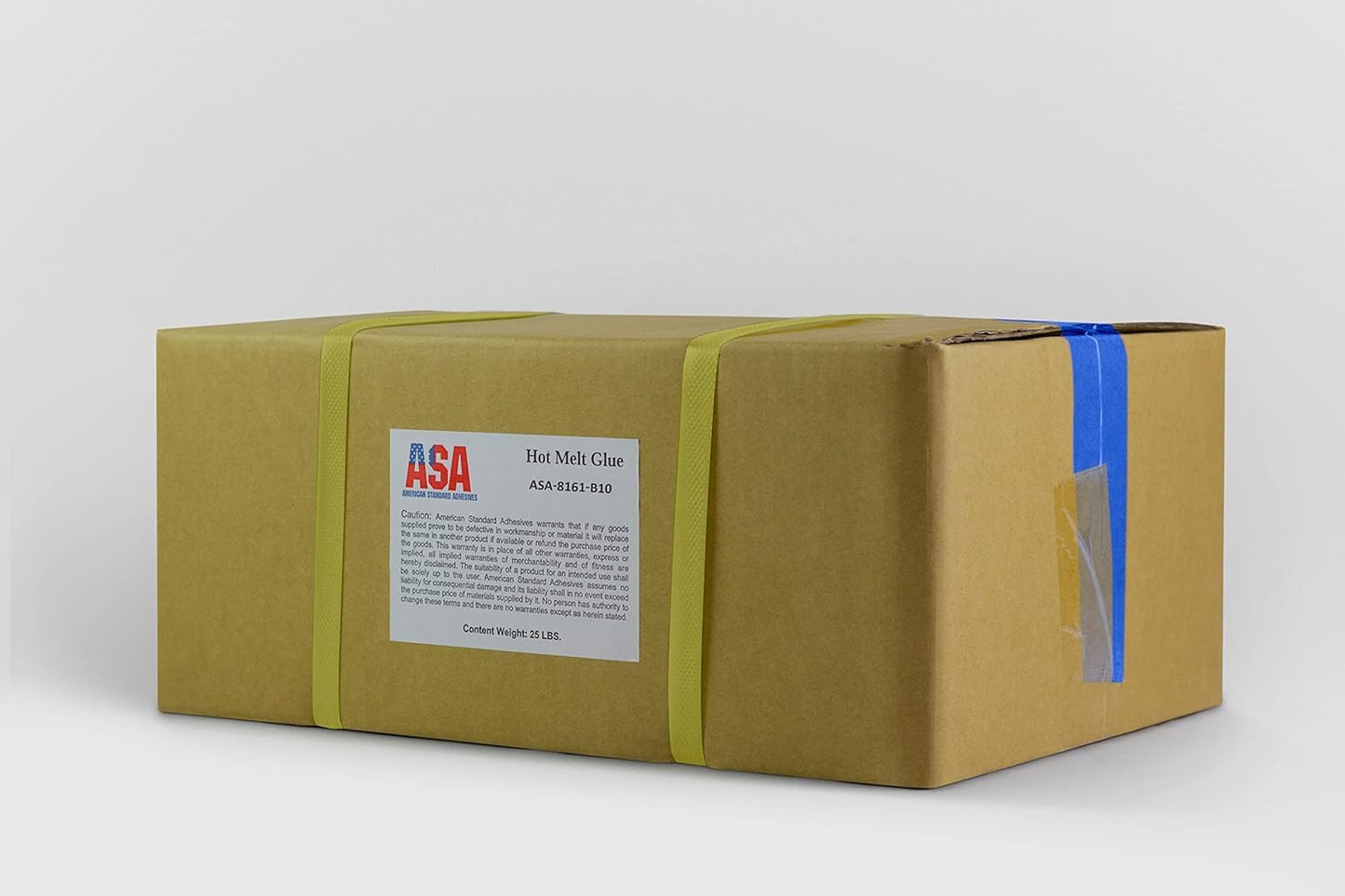 ASA Hot Glue Sticks for Glue Gun - 5/8" x 10" | High-Strength Hot Gun Sticks Adhesive for Corrugated Materials | Industrial Grade for Packaging & Woodworking | Pack of 106