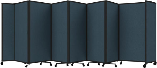 Versare Room Divider 360 Portable Wall Partition | Folding Panels | Large Freestanding Divider | Locking Wheels | Temporary Room Separator - Lumora Desk